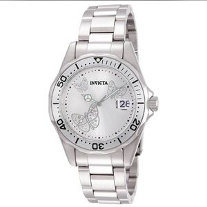 Invicta Angel Butterfly Silver Stainless Steel Watch (12305)
